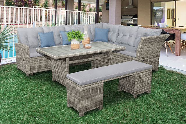 Malia Patio Dining Table - U&U Home Budget Furniture (Carteret, NJ)