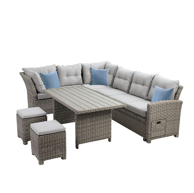 Malia Patio Dining Table - U&U Home Budget Furniture (Carteret, NJ)