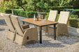 Mackay Patio Dining Table - U&U Home Budget Furniture (Carteret, NJ)