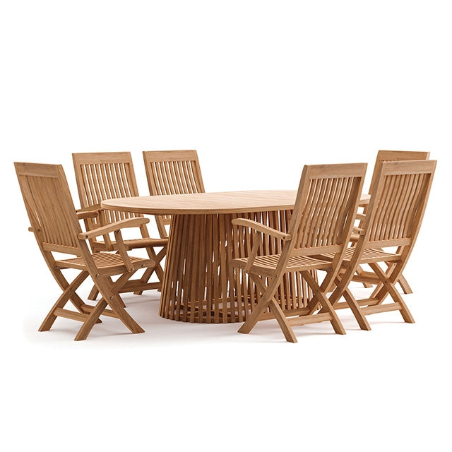 Lovina Oval Dining Table - U&U Home Budget Furniture (Carteret, NJ)