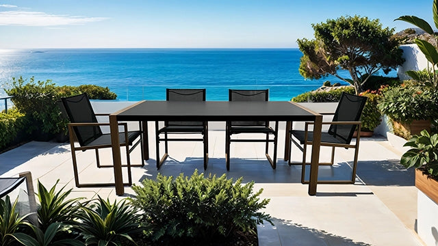 Oswego 8 Pc. Outdoor Dining Set - U&U Home Budget Furniture (Carteret, NJ)