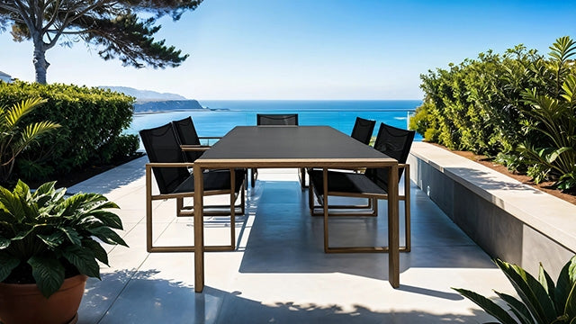 Oswego 8 Pc. Outdoor Dining Set - U&U Home Budget Furniture (Carteret, NJ)