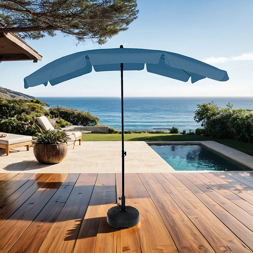 Sleek Rectangular Tilting Umbrella - U&U Home Budget Furniture (Carteret, NJ)