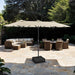 Musa Rectangular Market Umbrella - U&U Home Budget Furniture (Carteret, NJ)