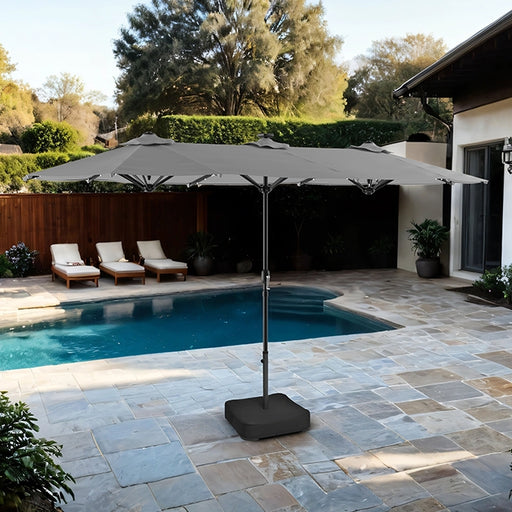 Musa Rectangular Market Umbrella - U&U Home Budget Furniture (Carteret, NJ)