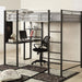 Sherman Silver/Gun Metal Full & Queen Bed w/ Workstation - U&U Home Budget Furniture (Carteret, NJ)
