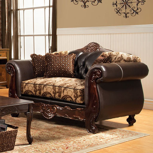 Bonaparte Love Seat - U&U Home Budget Furniture (Carteret, NJ)