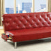Farel Futon Sofa Red & White - U&U Home Budget Furniture (Carteret, NJ)