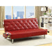Farel Futon Sofa Red & White - U&U Home Budget Furniture (Carteret, NJ)