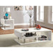Ninove I White/Chrome End Table - U&U Home Budget Furniture (Carteret, NJ)