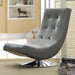 Trinidad Accent Chair Black & Grey - U&U Home Budget Furniture (Carteret, NJ)