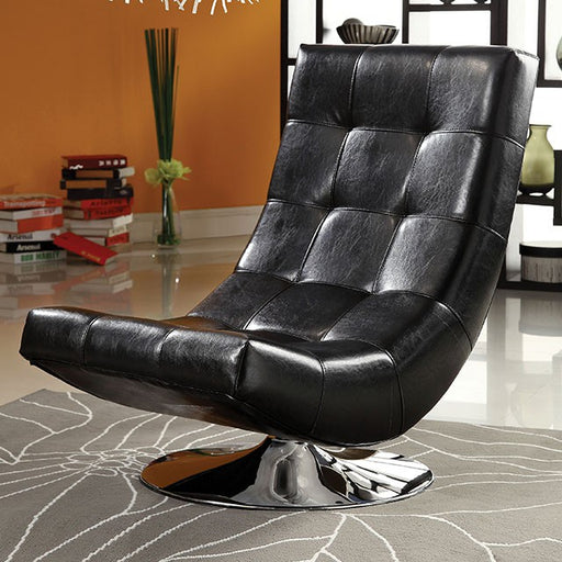 Trinidad Accent Chair Black & Grey - U&U Home Budget Furniture (Carteret, NJ)