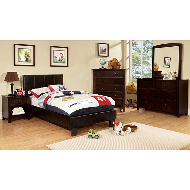 Omnus Dark Walnut Desk - U&U Home Budget Furniture (Carteret, NJ)