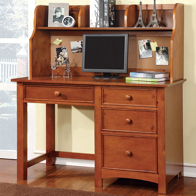 Omnus Oak Hutch - U&U Home Budget Furniture (Carteret, NJ)