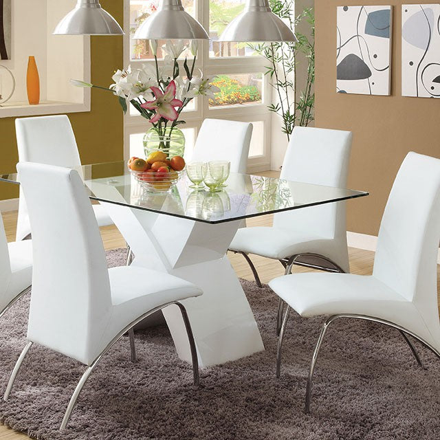Wailoa 7 Pc Dining Table Set - U&U Home Budget Furniture (Carteret, NJ)