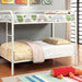 Rainbow Twin/Twin Bunk Bed Black, Silver, & White - U&U Home Budget Furniture (Carteret, NJ)