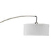 Jess Brushed Steel Arch Lamp - U&U Home Budget Furniture (Carteret, NJ)