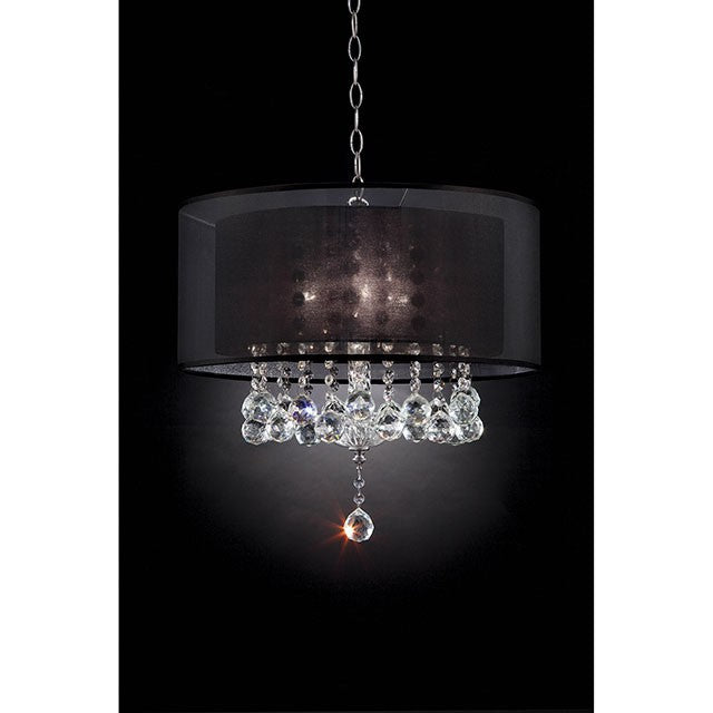 Ivy Chrome Ceiling Lamp - U&U Home Budget Furniture (Carteret, NJ)