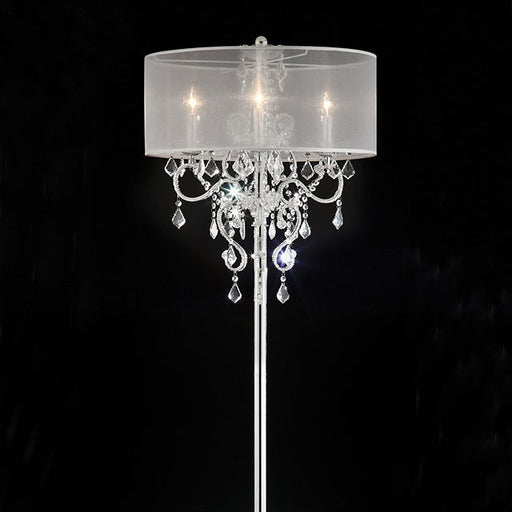 Rigel Silver 63"H Floor Lamp - U&U Home Budget Furniture (Carteret, NJ)
