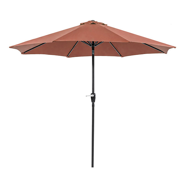 Soli 9' Outdoor Umbrella w/ Auto Tilt + 21" Round Base - U&U Home Budget Furniture (Carteret, NJ)