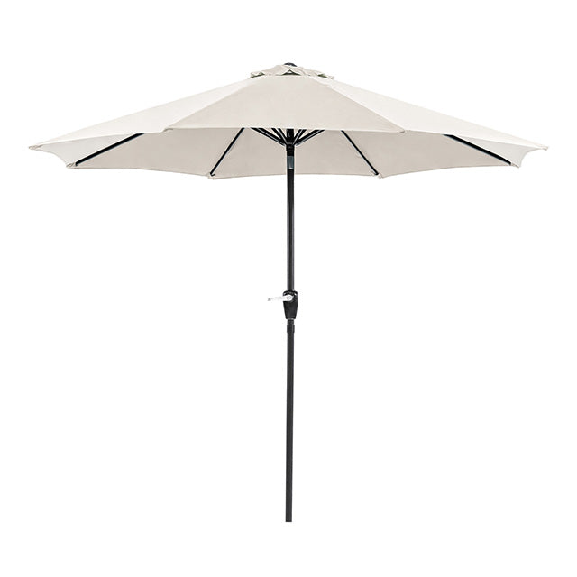 Soli 9' Outdoor Umbrella w/ Auto Tilt + 21" Round Base - U&U Home Budget Furniture (Carteret, NJ)