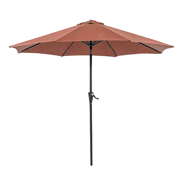 Tano 9' Outdoor Umbrella + 21" Round Base - U&U Home Budget Furniture (Carteret, NJ)