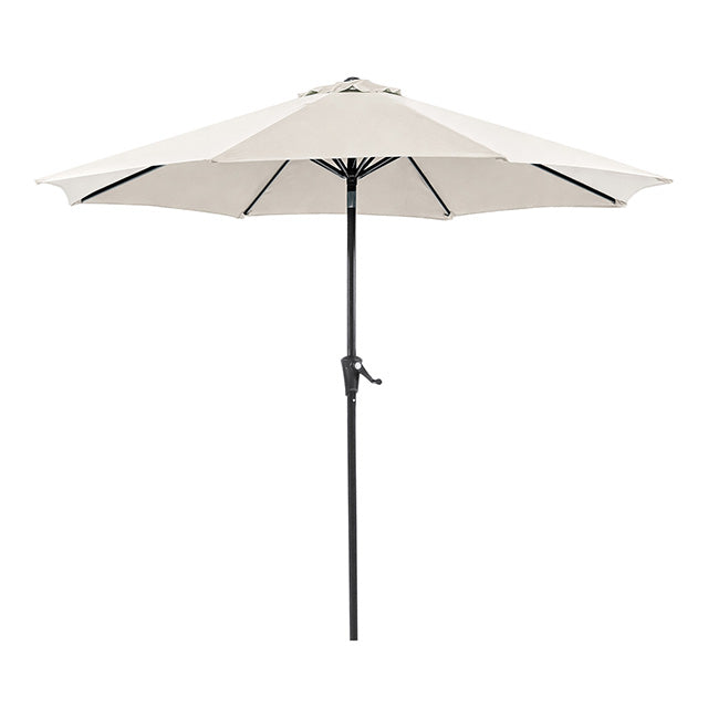 Tano 9' Outdoor Umbrella + 21" Round Base - U&U Home Budget Furniture (Carteret, NJ)