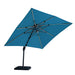 Sano 10 Ft Square Umbrella w/ Double Top w/ LED + 37" Large Base - U&U Home Budget Furniture (Carteret, NJ)