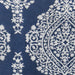Ida Blue 22" X 22" Pillow, Blue (2/CTN) - U&U Home Budget Furniture (Carteret, NJ)