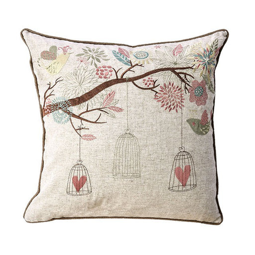 Macy Natural 20" X 20" Pillow, Natural (2/CTN) - U&U Home Budget Furniture (Carteret, NJ)