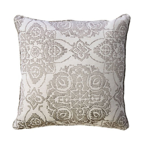 Joy Cream/Gray 20" X 20" Pillow, Cream & Gray (2/CTN) - U&U Home Budget Furniture (Carteret, NJ)