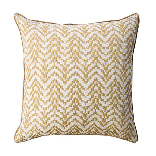 Jane Gold 20" X 20" Pillow, Gold (2/CTN) - U&U Home Budget Furniture (Carteret, NJ)