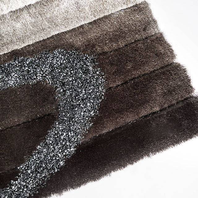 Vancouver Gray 5' X 8' Area Rug - U&U Home Budget Furniture (Carteret, NJ)