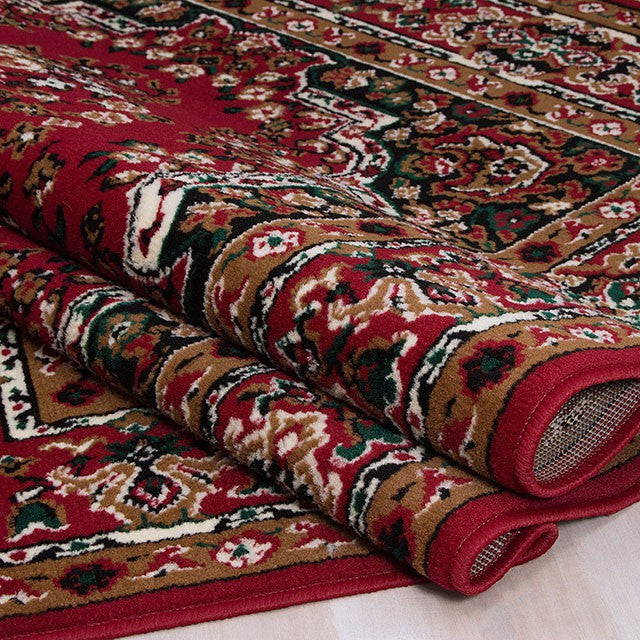 SHINTA Red 5' X 8' Area Rug - U&U Home Budget Furniture (Carteret, NJ)