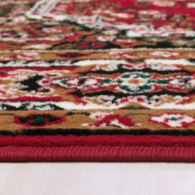 SHINTA Red 5' X 8' Area Rug - U&U Home Budget Furniture (Carteret, NJ)