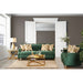 VERDANTE Emerald Green/Gold Sofa - U&U Home Budget Furniture (Carteret, NJ)