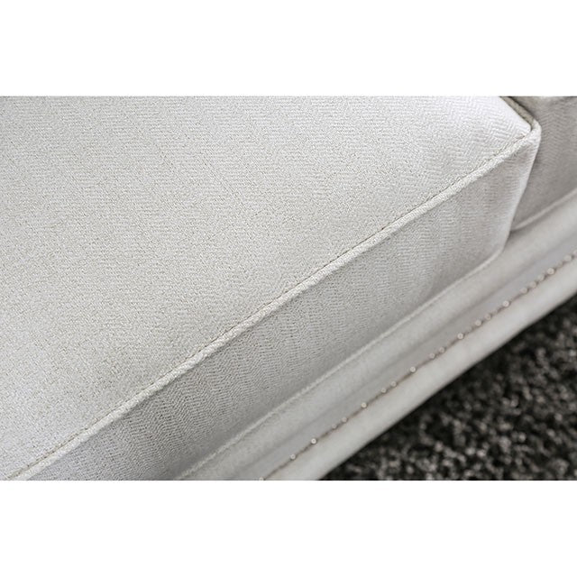 Ilse Off-White/Blue Sofa - U&U Home Budget Furniture (Carteret, NJ)