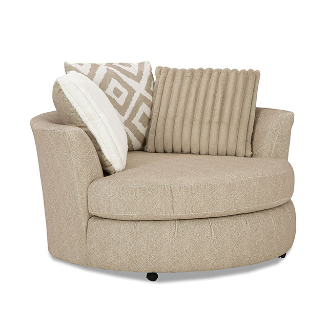 Loughlin Swivel Chair - U&U Home Budget Furniture (Carteret, NJ)