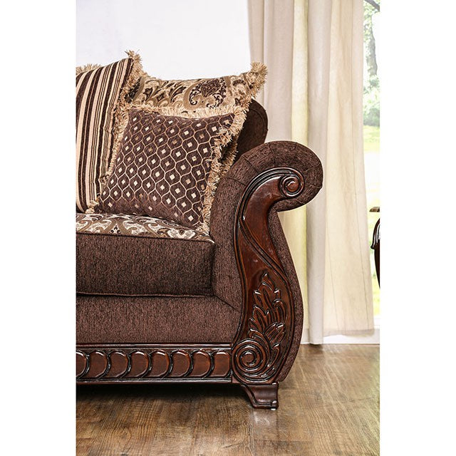 Tabitha Sofa Brown - U&U Home Budget Furniture (Carteret, NJ)