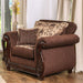 TABITHA Brown Chair, Brown - U&U Home Budget Furniture (Carteret, NJ)