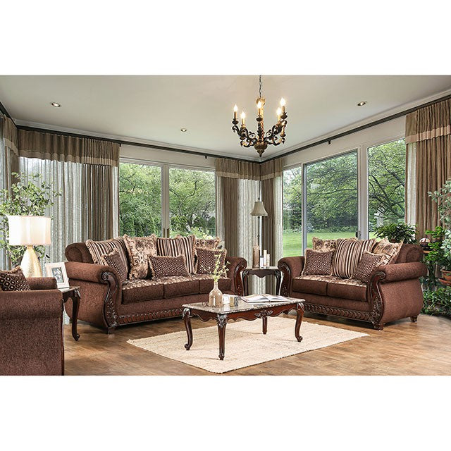 Tabitha Sofa Brown - U&U Home Budget Furniture (Carteret, NJ)