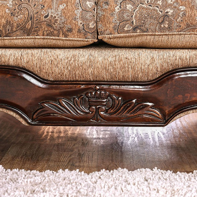 NICANOR Tan/Gold Sofa - U&U Home Budget Furniture (Carteret, NJ)