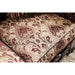 Quirino Burgundy/Dark Brown Sofa - U&U Home Budget Furniture (Carteret, NJ)