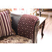 Quirino Burgundy/Dark Brown Love Seat - U&U Home Budget Furniture (Carteret, NJ)