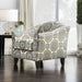 Misty Ivory/Pattern Floral Chair - U&U Home Budget Furniture (Carteret, NJ)