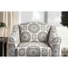 Misty Ivory/Pattern Floral Chair - U&U Home Budget Furniture (Carteret, NJ)