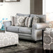 Misty Blue Gray Love Seat - U&U Home Budget Furniture (Carteret, NJ)