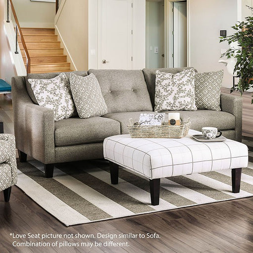 Dorset Light Gray Love Seat - U&U Home Budget Furniture (Carteret, NJ)