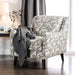 Dorset Ivory/Pattern Floral Chair - U&U Home Budget Furniture (Carteret, NJ)