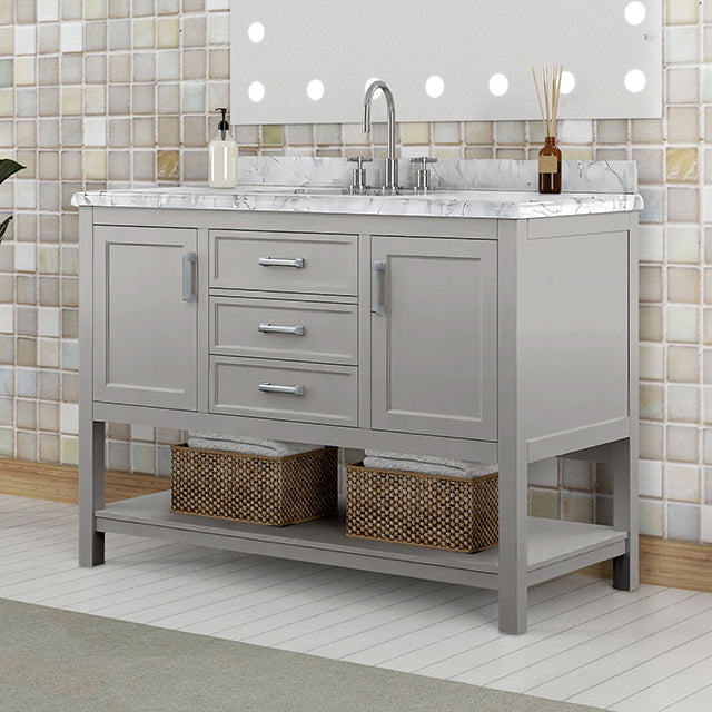 Reston Vanity with Top/ Sink - U&U Home Budget Furniture (Carteret, NJ)